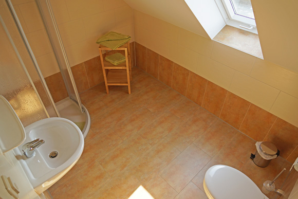 Das großzügige Tageslichtbad mit Dusche. Das großzügige Tageslichtbad mit Dusche.